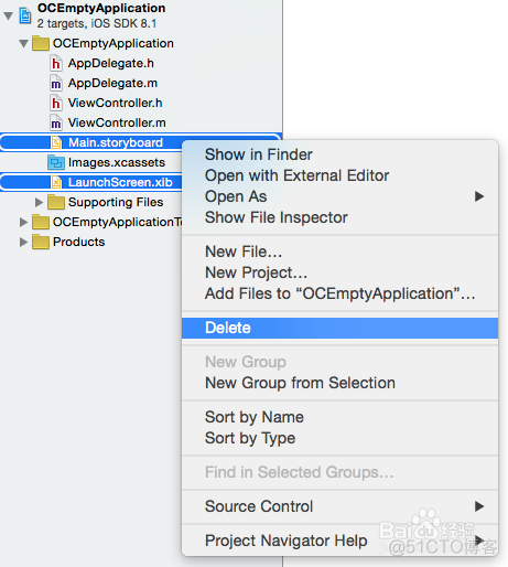 xcode创建一个singleview application_工程项目_02