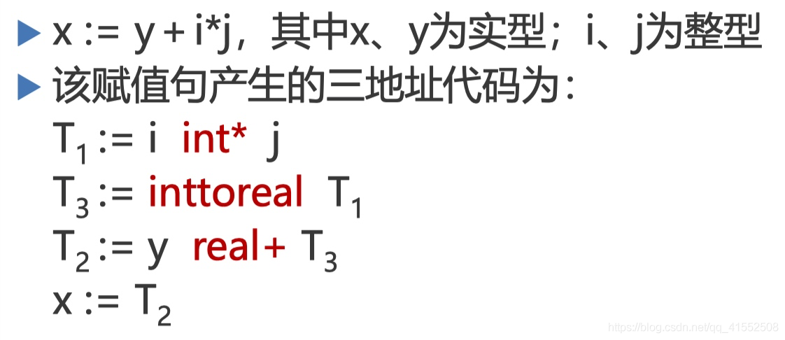 编译原理教程_8 静态语义分析和中间代码生成_赋值语句_29