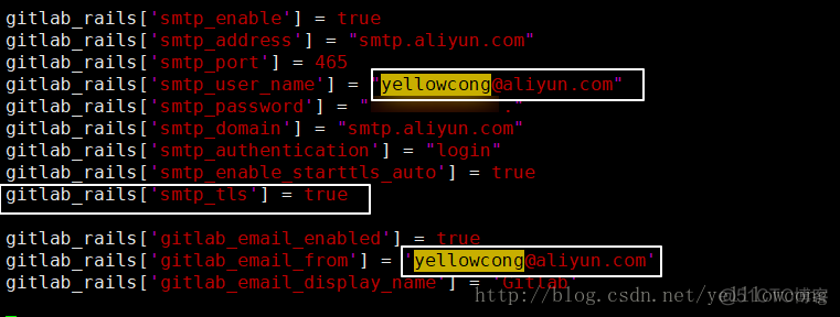 Gitlab之邮箱配置-yellowocng_gitlab