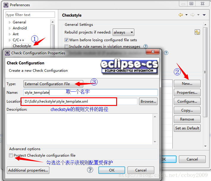 在eclipse上Checkstyle的安装和使用_eclipse_07