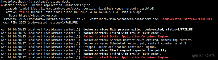 启动docker 启动docker失败_Docker_02