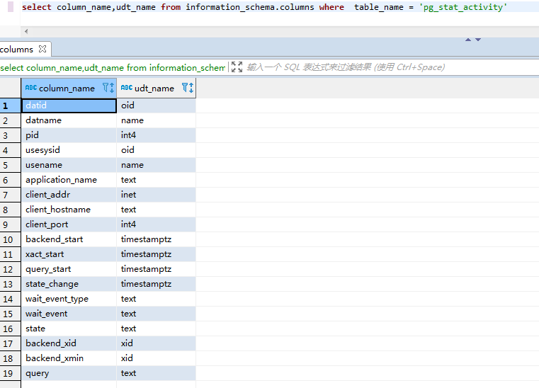 what is idle state in pg stat activity