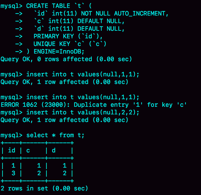 mysql 递增主键 mysql主键自动增长_自增_02