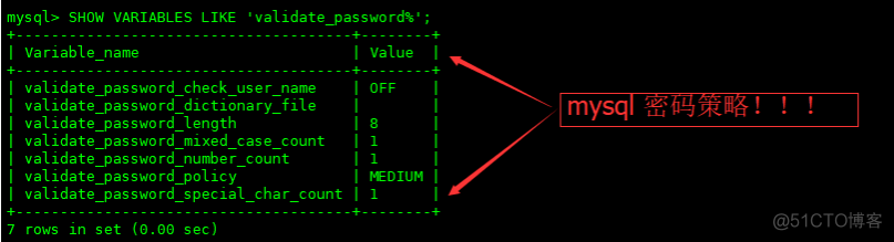 mysql关闭密码策略 mysql数据库密码策略_大小写