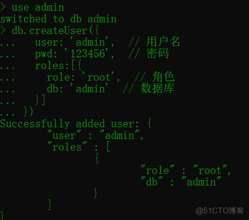 mongodb 用户 角色 mongodb设置用户密码_打开文件