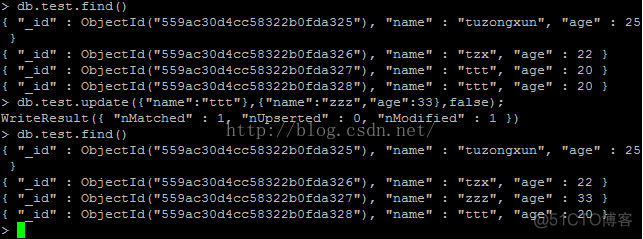 修改mongodb密码 mongodb怎么修改数据_值类型_02