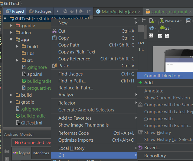 android studio .gitignore文件不生效 android studio git配置_Android studio_09