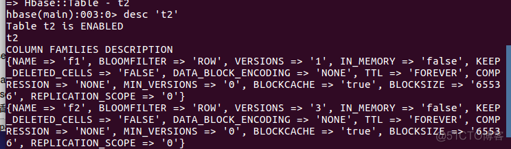 hbase在表里创建多个列族 hbase建表列和列族_mysql_10