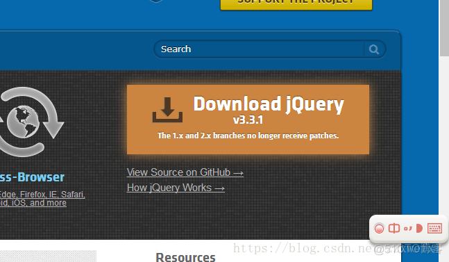 从 jquery.com下载 jQuery库。 jquery如何下载_jquery