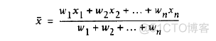 java 加权平均算法 加权平均计算机_数据挖掘