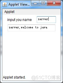 java   ----  welcome to java Applet_applet