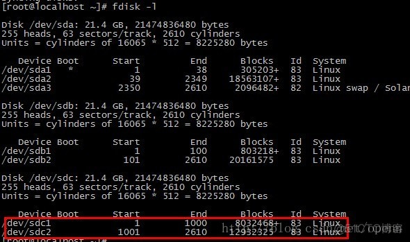 linux挂载新磁盘、分区和开机自动挂载_操作系统_09