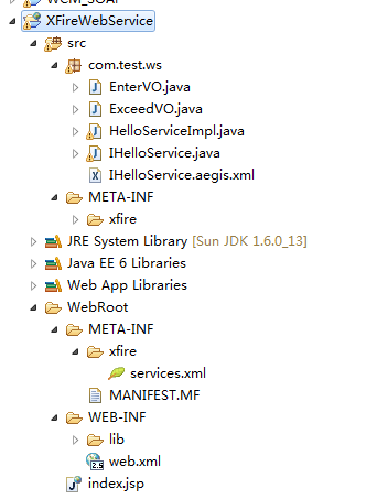 WebService之XFire和SOAP实例(基于JAVA)_web.xml