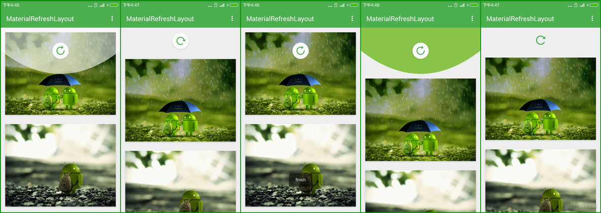 比SwipeRefreshLayout更漂亮和强大的下拉刷新控件：Android-MaterialRefreshLayout_下拉刷新