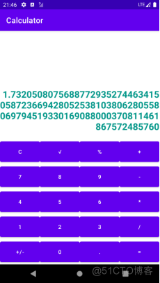 Android 计算器界面布局 表格布局 计算器android studio_java