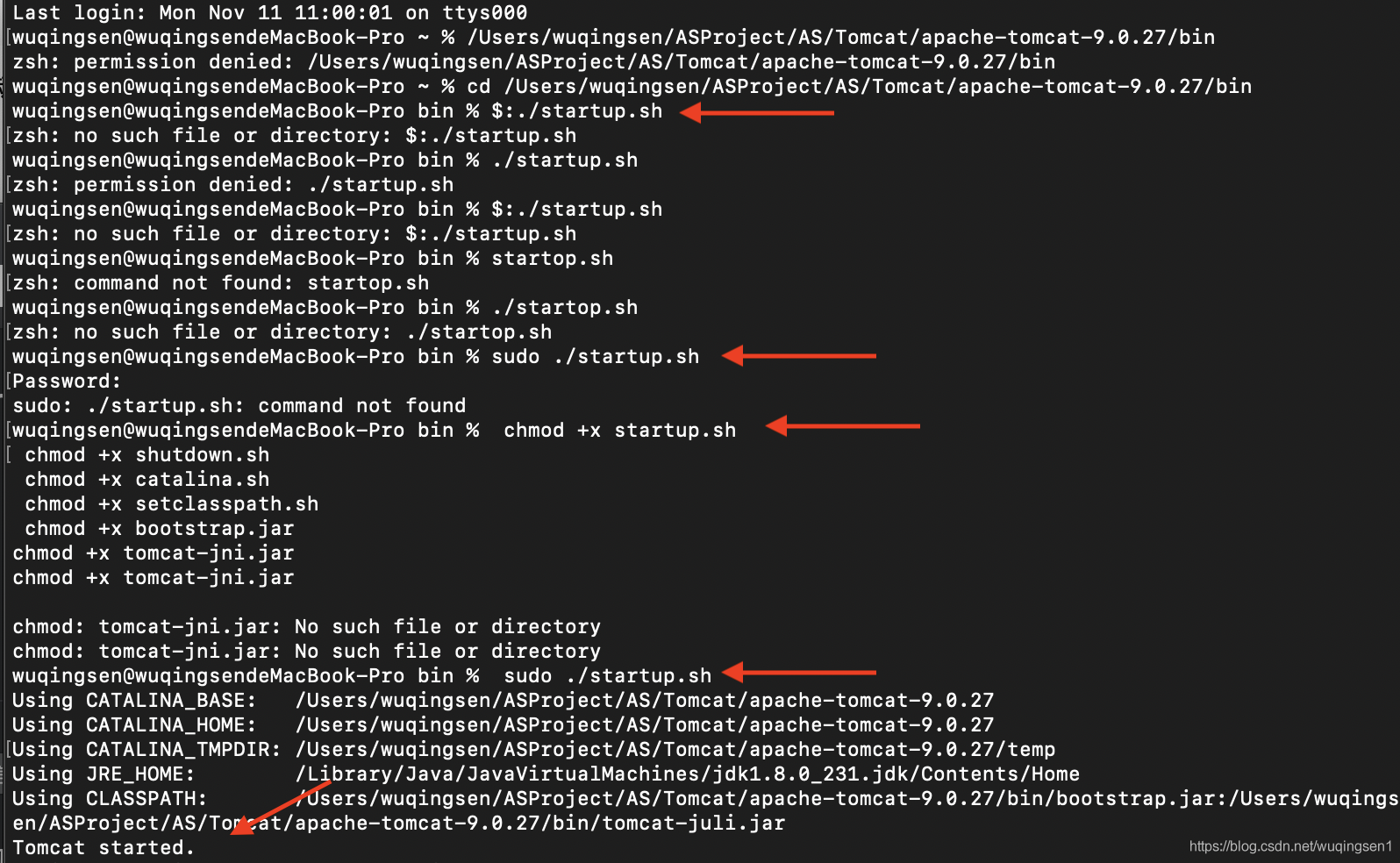 Mac启动Tomcat记录：command not found: startop.sh_jar_02