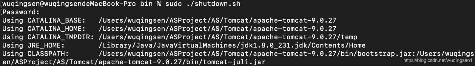 Mac启动Tomcat记录：command not found: startop.sh_tomcat_04