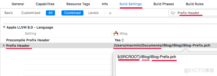 Xcode中常见的环境变量_pch文件_02