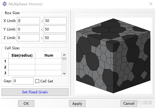 晶体塑性有限元 Abaqus 三维泰森多边形（voronoi模型）插件 V5.0_泰森多边形_09