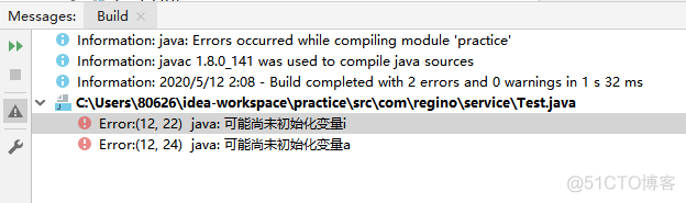 java局部变量可能尚未初始化 java局部变量必须赋初值_Test_03