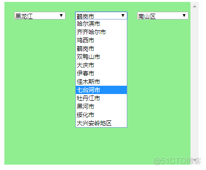 ajax js java省市三级联动菜单 ajax省市区三级联动的思路_html