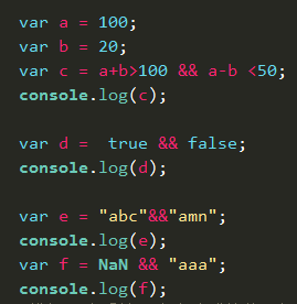 java短路运算符 js短路运算_操作数