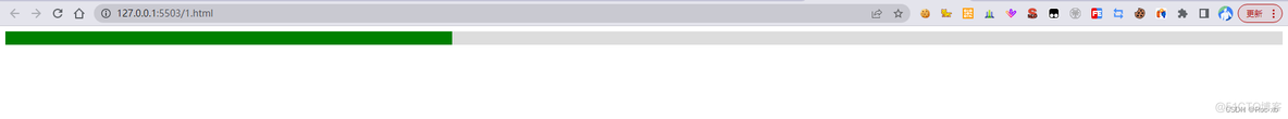 HTML+CSS实现静态进度条_前端