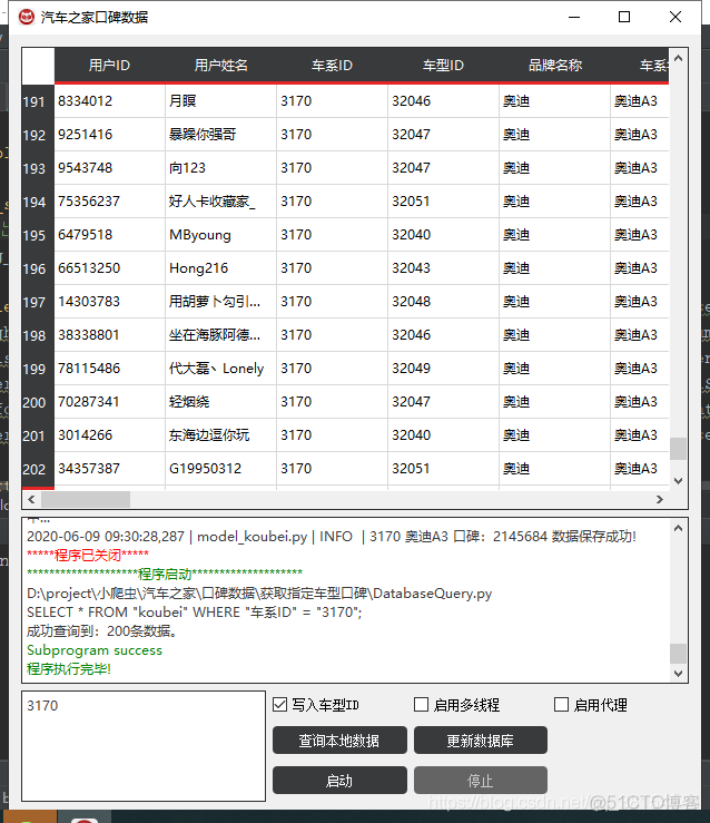 python汽车之家数据爬取 爬取汽车之家口碑数据_数据_05