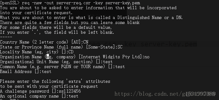 python openssl 证书 使用openssl生成证书_Server_09