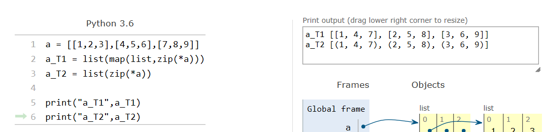 python 二维列表转置 python怎么给二维列表赋值_二维_03