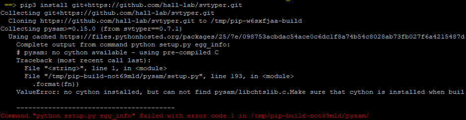 python setup.py 报错 python setup.py egg_info failed with_github