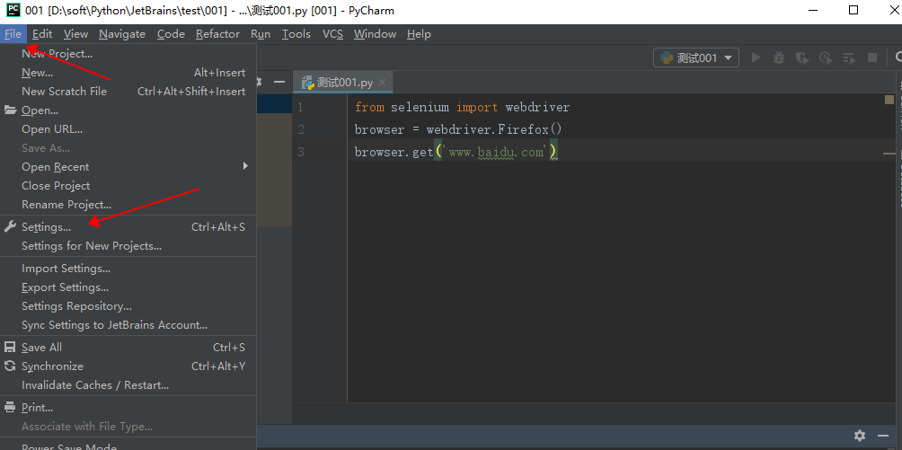 selenium python安装 pychram安装selenium_selenium python安装