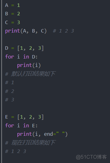 python print多个 python多个print不换行输出_默认值