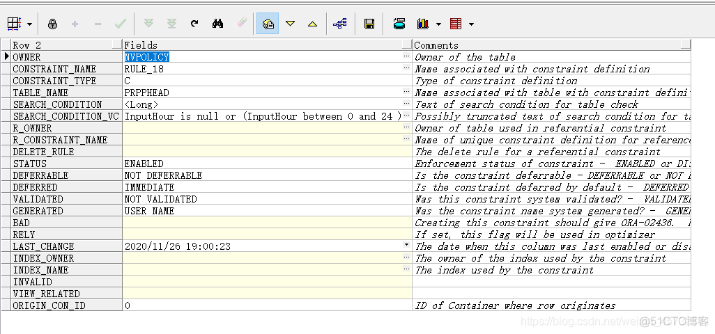 oracle保存报错check constraint (NVPOLICY.RULE_18) violated_数据库_02