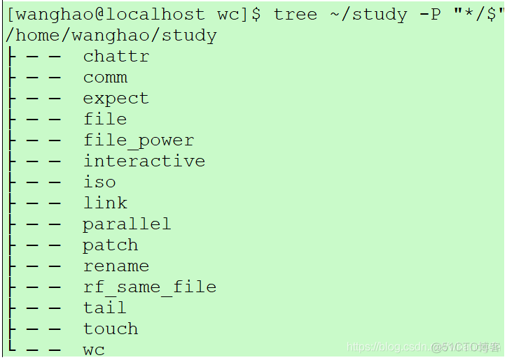 Linux脚本攻略学习笔记之wc、tree实例演示_html_09