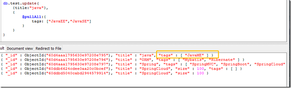 mongodb json数据 mongodb存json数据_操作符_11