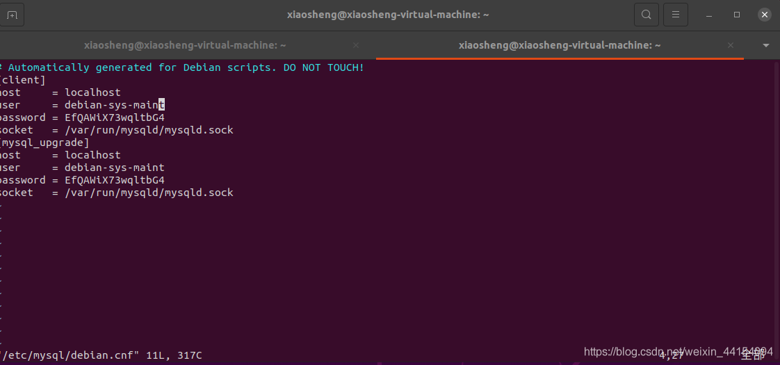ubuntu安装mysql没有提示配置账号密码_数据库