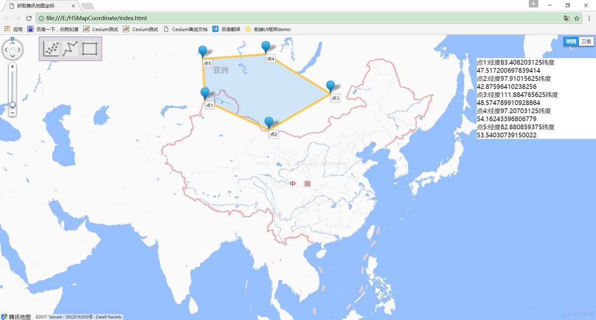 腾讯地图获取所选区域坐标_鼠标指针_03