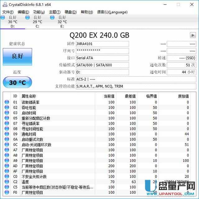 mysql 固态硬盘性能测试 测试固态硬盘写入量_盘符_03