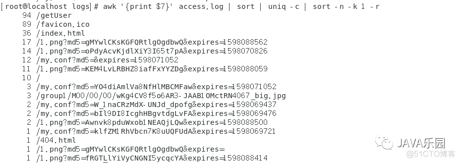 nginx系列：常用利用shell统计日志_shell