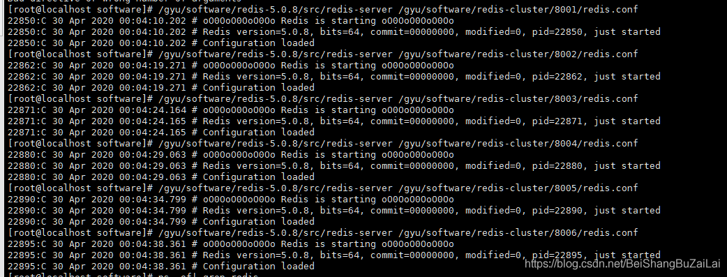 redis 3.2.6集群部署 redis5.0.8集群搭建_redis