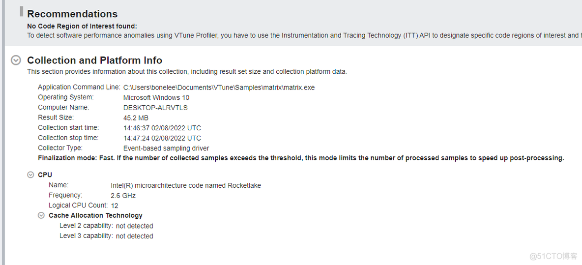 Intel® VTune™ Profiler ——异常检测，没有感觉到惊艳，性能的话还是热点分析更好用，另外microarch 分析可以深入cpu看性能问题_数据_04