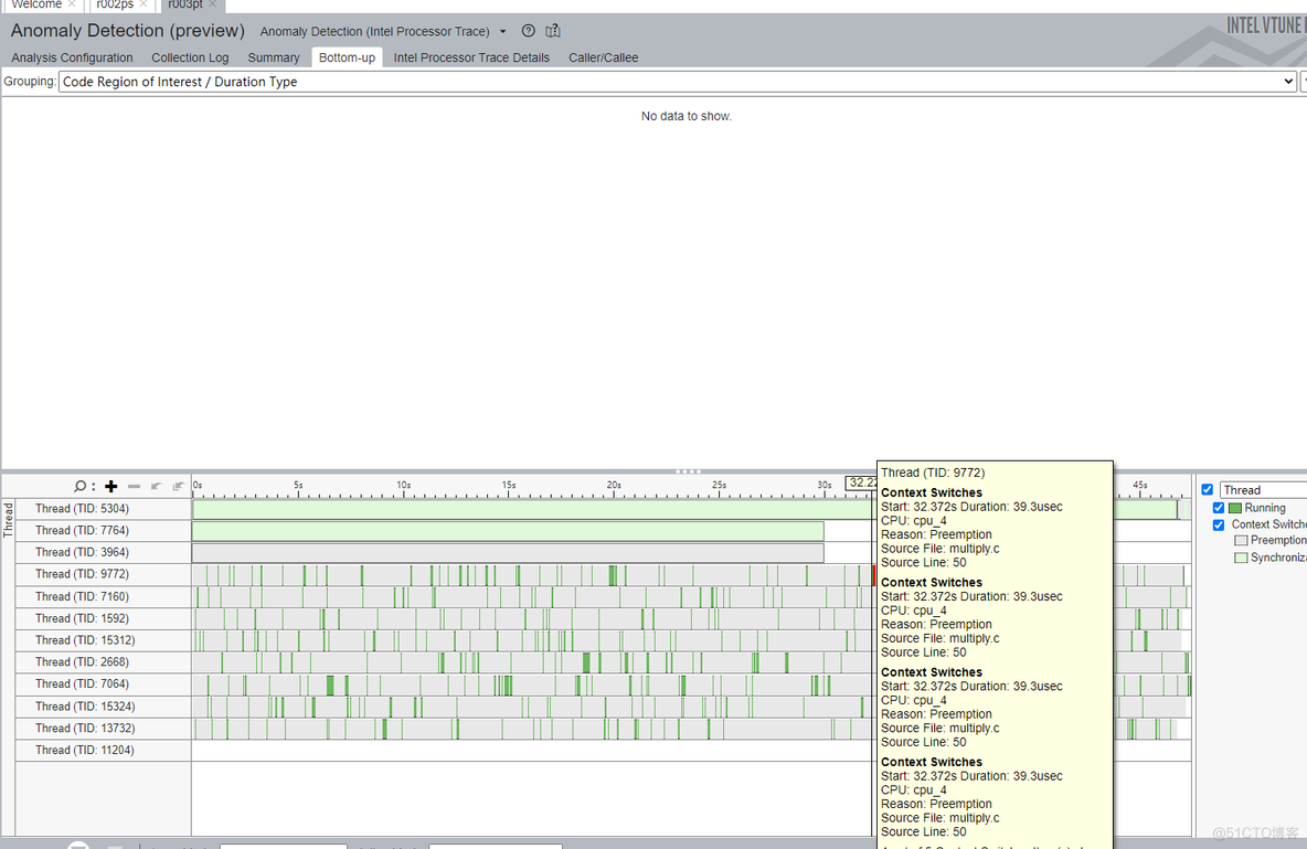 Intel® VTune™ Profiler ——异常检测，没有感觉到惊艳，性能的话还是热点分析更好用，另外microarch 分析可以深入cpu看性能问题_安全分析_05