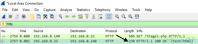 Wireshark - HTTP Continuation——就是大包分块传输_php_02