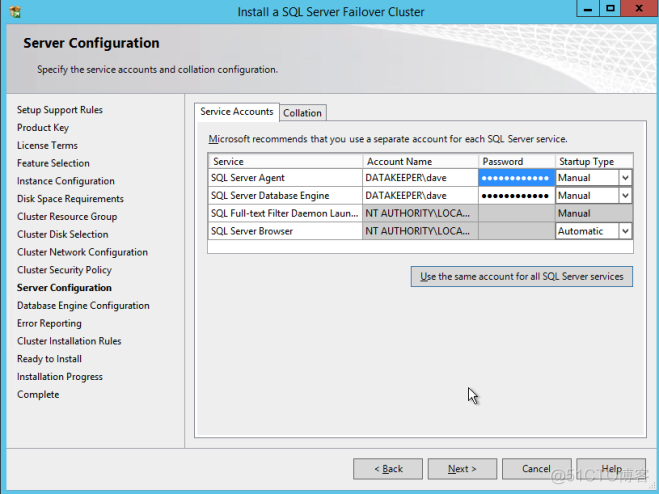 如何在Azure中配置SQL Server 2008 R2故障转移群集实例_Azure_40