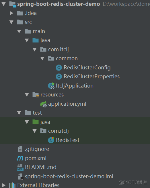 spring-boot-redis-cluster简单整合例子_单元测试
