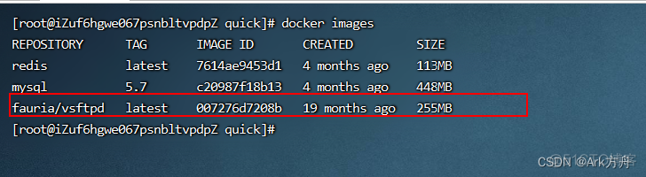 docker安装FTP_docker