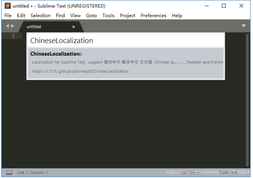 Sublime text 3 汉化+添加常用插件_ide_02