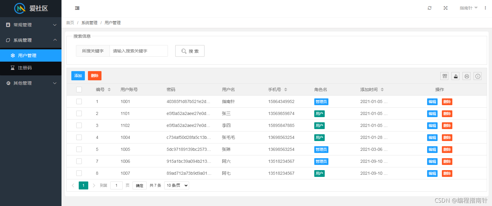 基于Springboot社区人口管理系统的分析与实现_spring_11