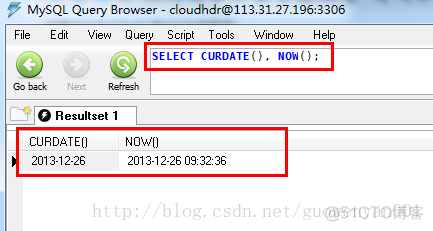 mysql 查询时间是今天的数据 mysql查询当前时间数据_获取当前时间